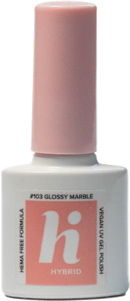 Ojă semi-permanentă 103 Glossy Marble hi Hybrid