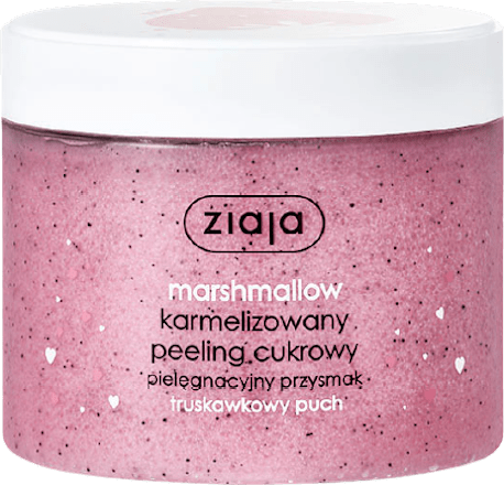 Karamelizovaný cukrový peeling - jahodová pena ziaja