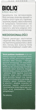 Serum punktowe z korektorem, SPECIALIST Niedoskonałości Bioliq