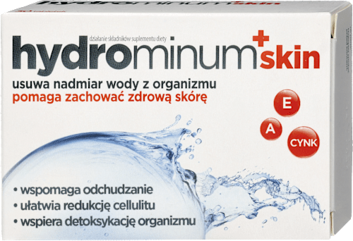 Suplement diety pomagajacy usunąć nadmiar wody z organizmu +SKIN, tabletki HYDROMINUM