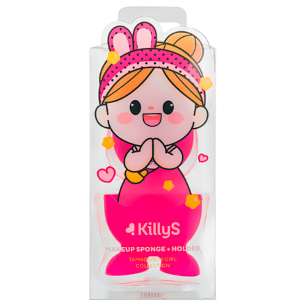 Sunđer za nanošenje šminke sa postoljem - pink KillyS