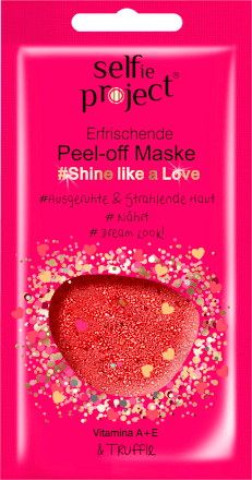 Gesichtsmaske peel off Shine like a Love  Selfie Project