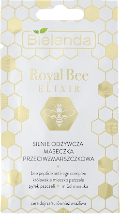 ROYAL BEE ELIXIR Silnie odżywcza maseczka przeciwzmarszczkowa Bielenda