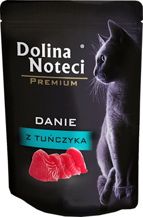 Mokra karma dla kota danie z tuńczyka Dolina Noteci Premium