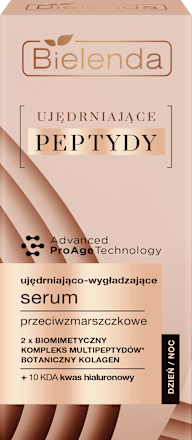 Ujędrniająco-wygładzające serum przeciwzmarszczkowe dzień/noc, Ujędrniające Peptydy Bielenda