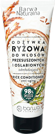 Odżywka do włosów przesuszonych i osłabionych, ryżowa Barwa