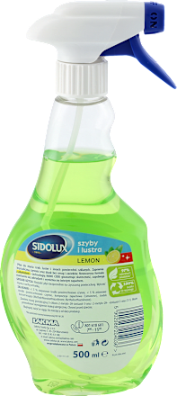 Płyn do mycia szyb i luster Lemon, spray SIDOLUX