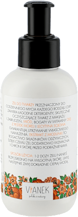 Odżywczy żel myjący do twarzy Vianek