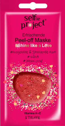 Maschera peel-off illuminante Shine like a Love Selfie Project