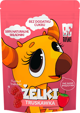 Żelki truskawka Kids  BeRaw