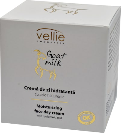 Cremă hidratantă de zi cu extract din lapte de capră Vellie