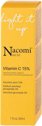 light it up serum Vitamin C 15% Nacomi
