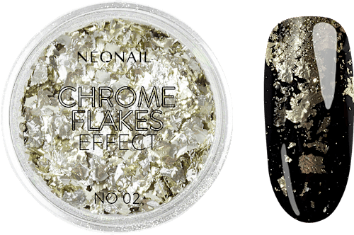 Nail Art Powder Chrome Flakes Effekt 02 NÉONAIL
