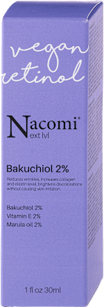 vegan retinol serum za lice Bakuchiol 2 % Nacomi