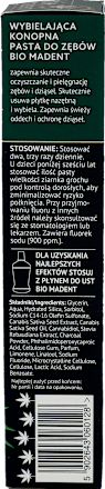 Pasta do zębów konopna, wybielająca z węglem drzewnym i papają Bio Madent
