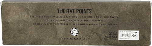 Paleta cieni do powiek Five Points 09 Hot Brown Cold Heart Miyo