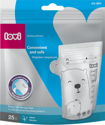 Vrecká na materské mlieko LOVI