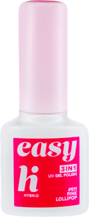 easy 3u1 UV gel lak - 611 Pink Lollipop  hi Hybrid