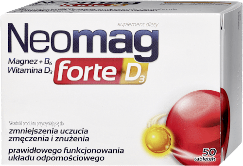 Suplement diety Neomag forte D3, tabletki Neomag