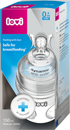 Dojčenská fľaša Medical+ mini 150 ml - 0 m+ LOVI