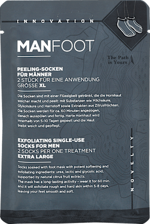 Fußpeeling Socken Gr. XL (1 Paar) MANFOOT