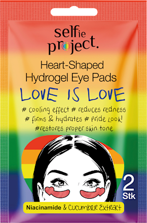 Augenpads Hydrogel Heart-Shaped Love is Love (1Paar) Selfie Project