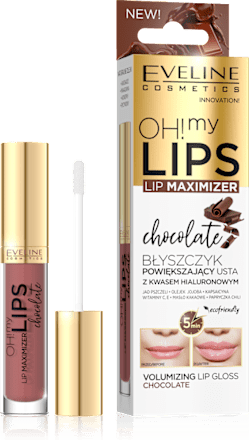 Гланц за обемни устни OH! My Lips - Chocolate EVELINE COSMETICS