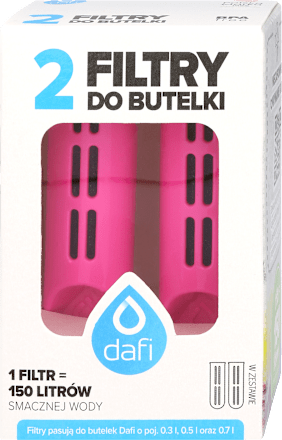 Filtry do wszystkich rodzajów butelek filtrujących Dafi Dafi