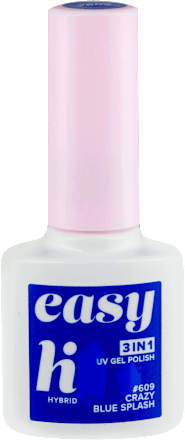 easy 3u1 UV gel lak - 609 Crazy Blue Splas hi Hybrid