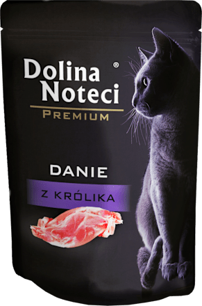Mokra karma dla kota danie z królika Dolina Noteci Premium