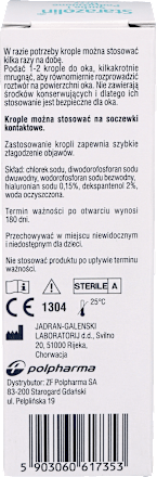 Krople do suchych i podrażnionych oczu  STARAZOLIN