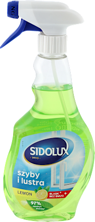 Płyn do mycia szyb i luster Lemon, spray SIDOLUX