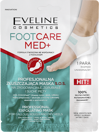 FOOT CARE MED Maska płachtowa na pięty EVELINE COSMETICS