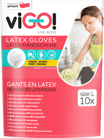Rękawiczki lateksowe, L viGO!