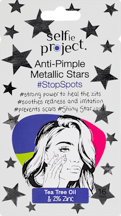 náplasti proti akné Anti-Pimple metalic Stars Selfie Project