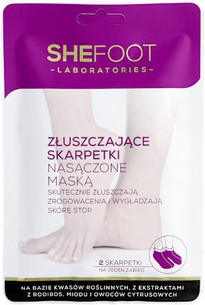 Złuszczające skarpetki nasączone maską  Shefoot