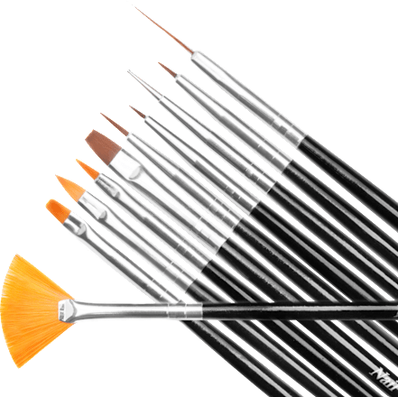Pinselset synthetisch 10tlg NÉONAIL