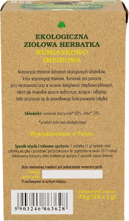 Herbatka Rumiankowo-Imbirowa BIO Dary Natury
