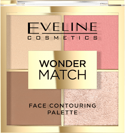 Paleta Do Konturowania Twarzy Wonder Match Nr 02, 4 kolory EVELINE COSMETICS