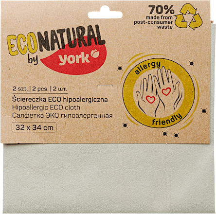 Hipoallergén törlőkendő Eco Natural York