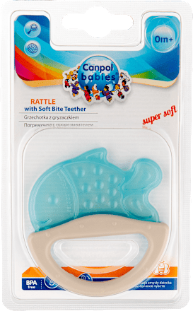 Чесалка дрънкалка, различни цветове/мотиви Canpol babies