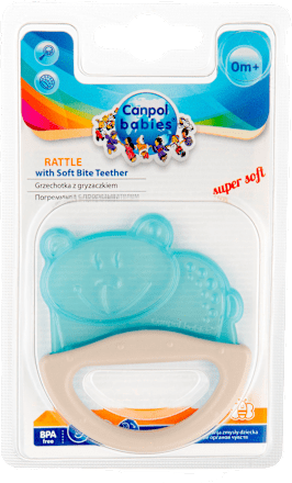 Чесалка дрънкалка, различни цветове/мотиви Canpol babies