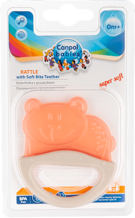 Чесалка дрънкалка, различни цветове/мотиви Canpol babies