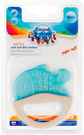 Чесалка дрънкалка, различни цветове/мотиви Canpol babies