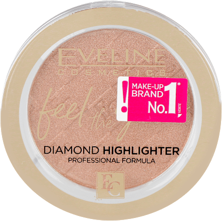 feel the glow DIAMOND hajlajter- 02 BEACH GLOW EVELINE COSMETICS