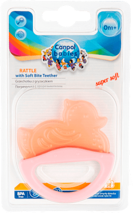 Чесалка дрънкалка, различни цветове/мотиви Canpol babies
