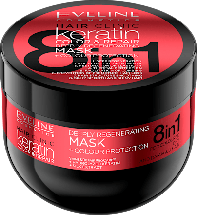keratin COLOR & REPAIR 8u1 - maska EVELINE COSMETICS