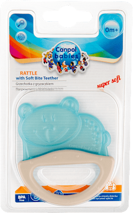 Чесалка дрънкалка, различни цветове/мотиви Canpol babies