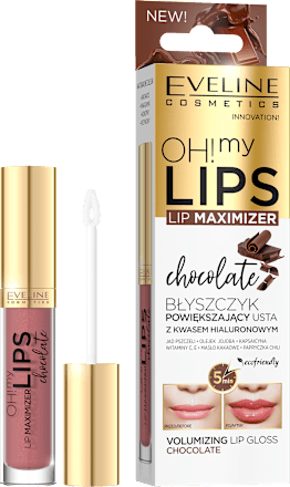 Błyszczyk do ust Oh My Lips Lip Maximizer Czekolada EVELINE COSMETICS