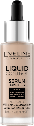 Liquid Control Podkład-serum z niacynamidem Nr 025 Light Rose  EVELINE COSMETICS